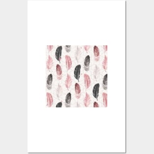 Feather pattern Posters and Art